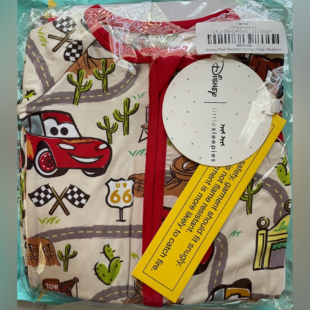 Little Sleepies CARS - Disney Pixar Radiator Springs Zippy newborn